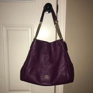 COACH Phoebe Pebbled Shoulder Bag
